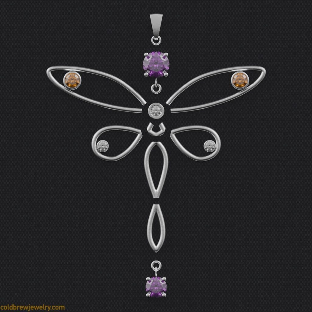 Butterfly pendant parts