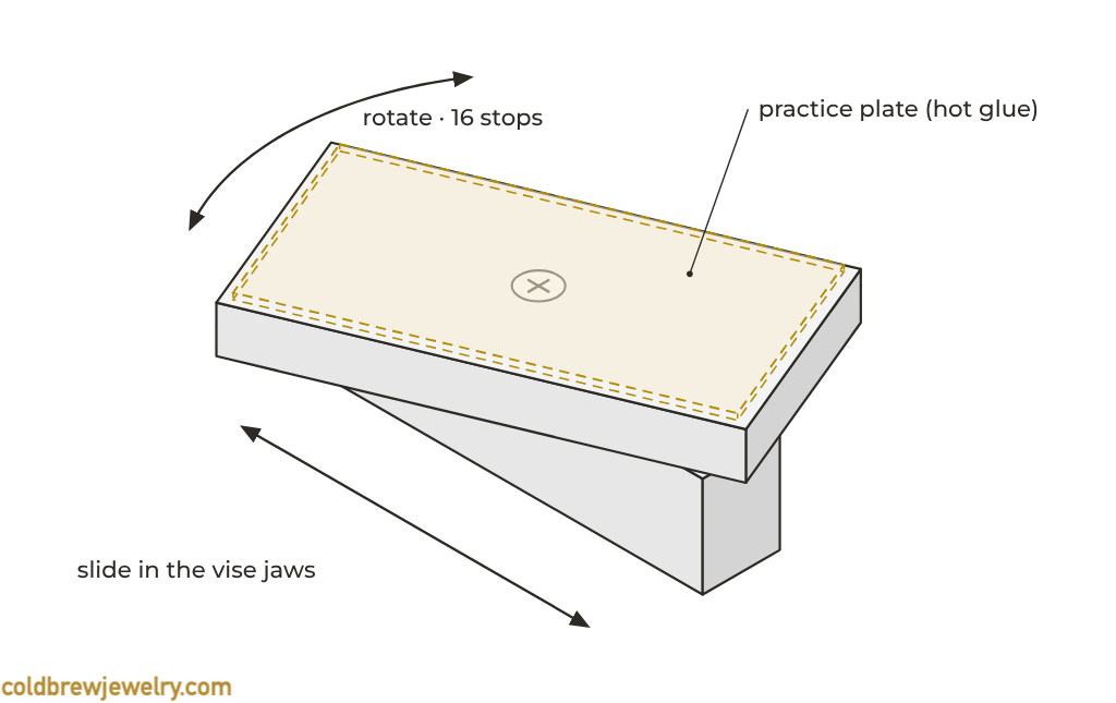 Engraving workholding fixture schematic drawing Engraving workholding fixture schematic drawing