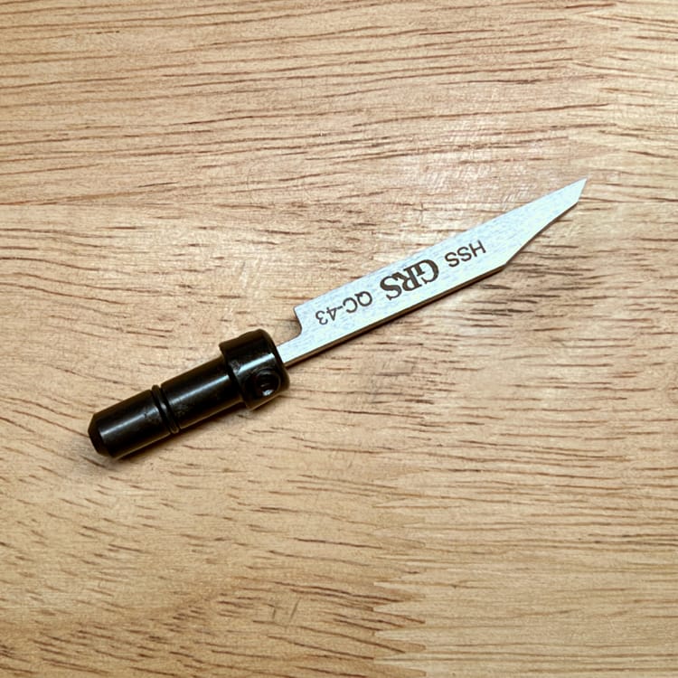GRS quick-change HSS flat graver, size 43