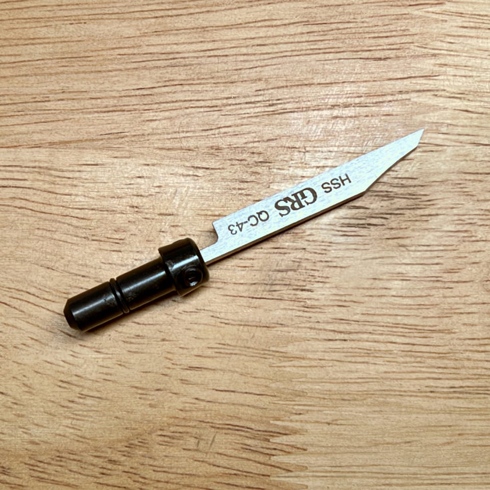 GRS quick-change HSS flat graver, size 43